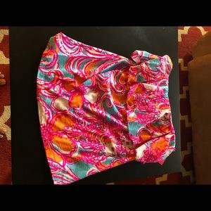 Strapless Lilly Pulitzer top
